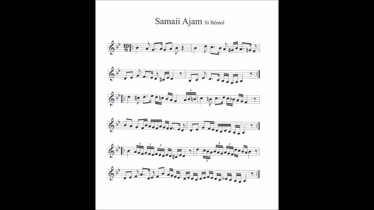 ARKACH-samaii AJAM Si Bémol - سماعي عجم