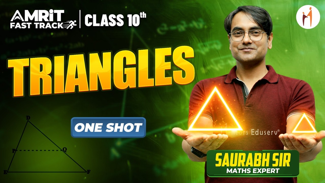 Triangles in One Shot For Class 10 | Class 10 Maths | PYQs & All topics covered | Mentors Eduserv