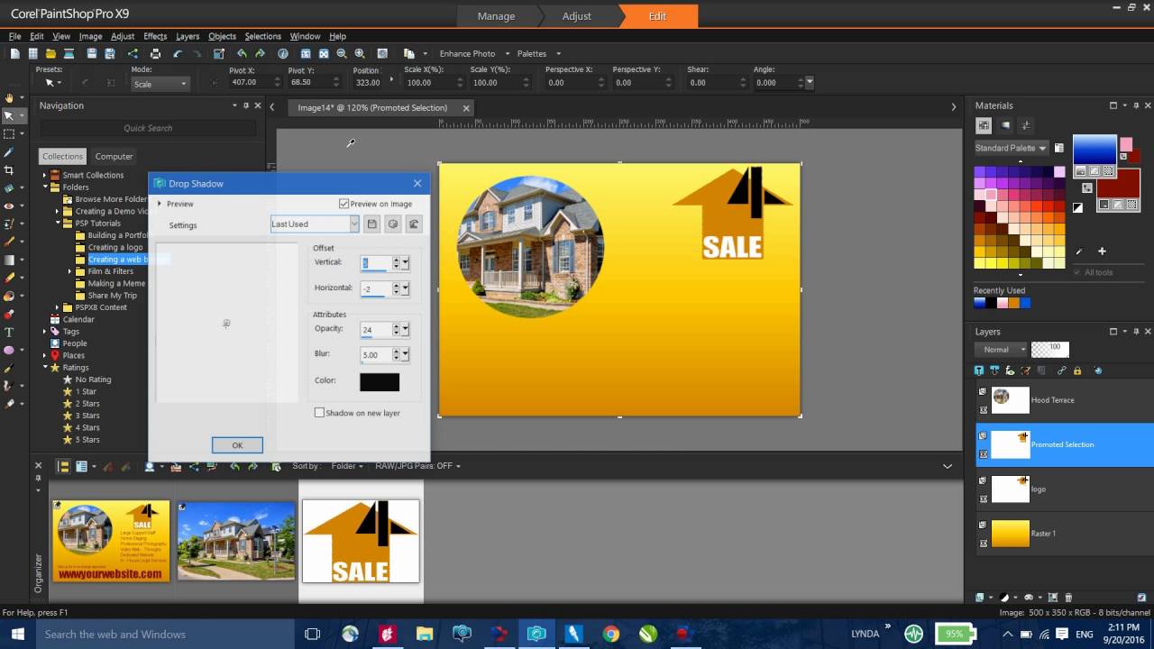 Creating a Web Banner in PaintShop Pro