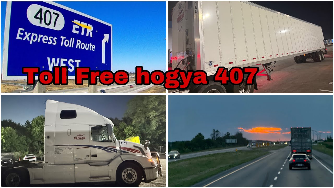 Highway 407 HOGY TOLL FREE /  401 Highway Early morning view