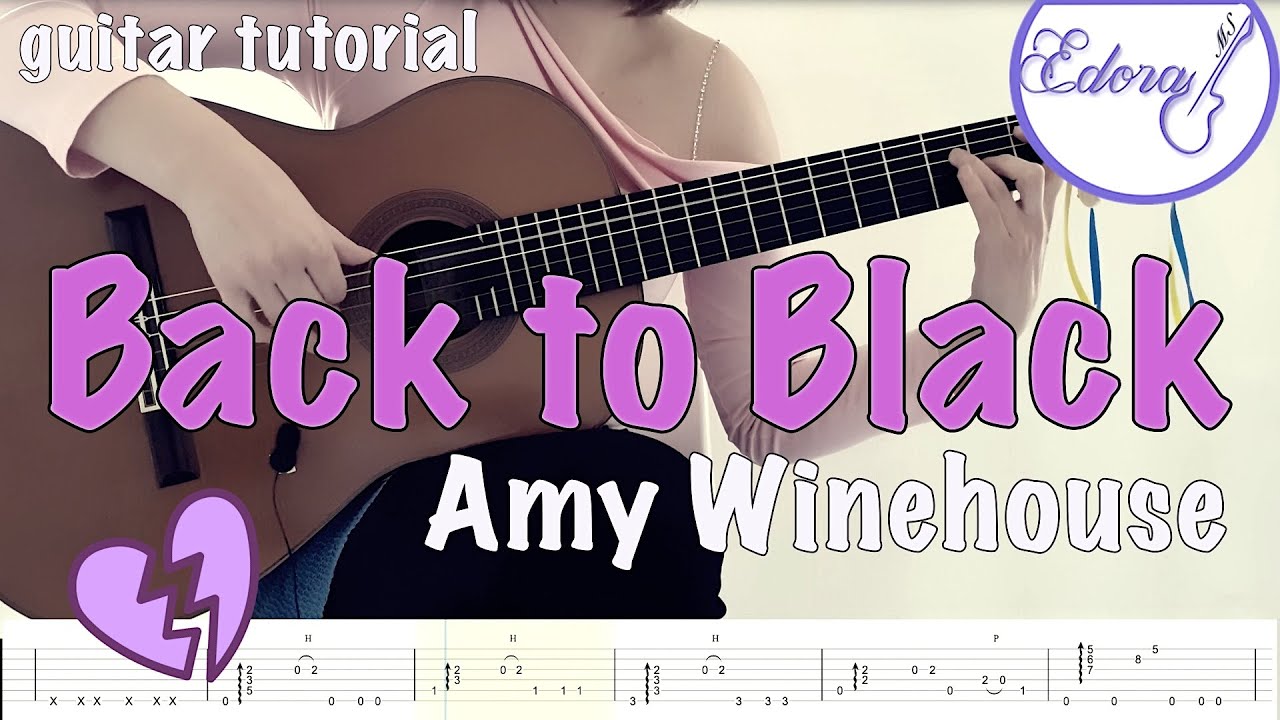 Back to Black - Fingerstyle Guitar Tutorial Teaser - Amy Winehouse