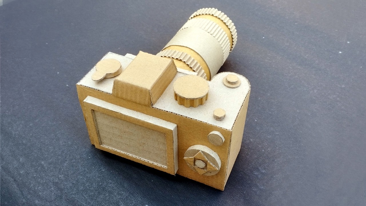 How to make DSLR camera with cardboard | DIY camera