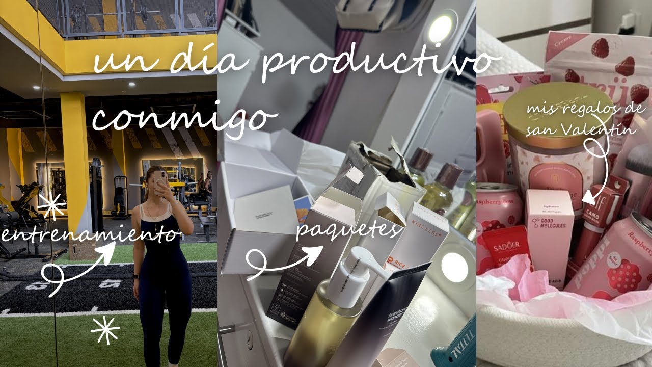UN DÍA PRODUCTIVO CONMIGO⭐️| regalos de san Valentín, rutina de glúteos, organizando contenido y más