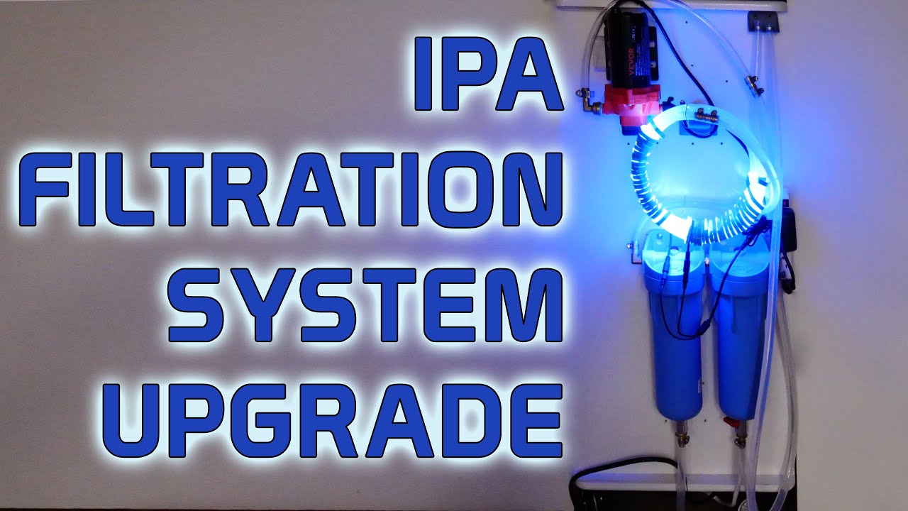 IPA filter modifications and upgrade 3D printing resin removal