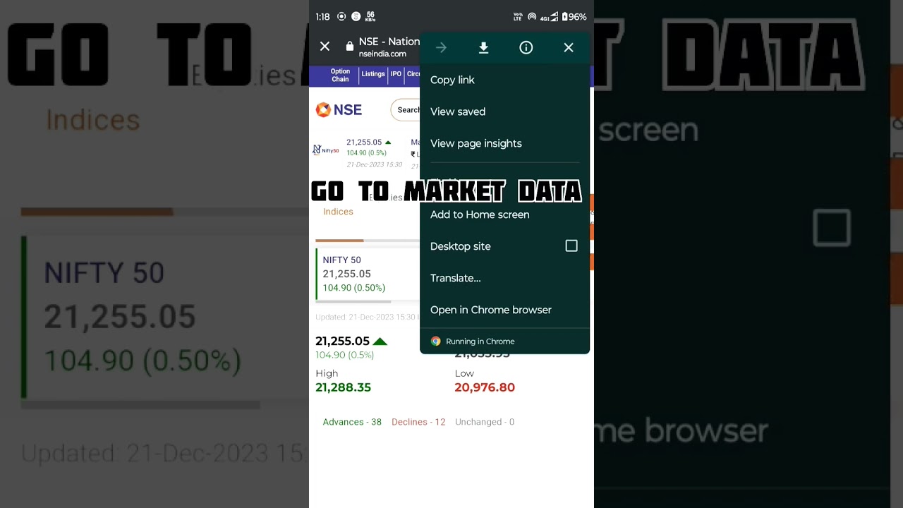 #How to see FII and DII data # stock market #indian stock exchange #nse #bse video 1 ( 22 dec )