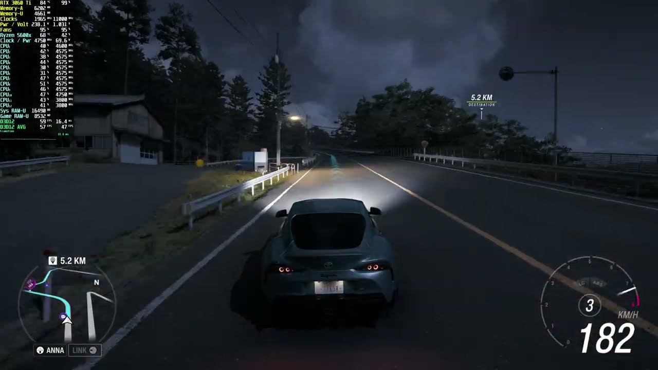 Forza Horizon 6 - RTX 3060 Ti Extreme Preset + High Textures and Particles 1440p drive.