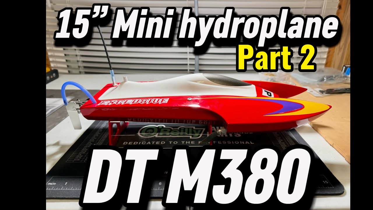 Мини-гидроплан DT Rc M380 lightning 15” hydro часть 2 обновленная модифицированная