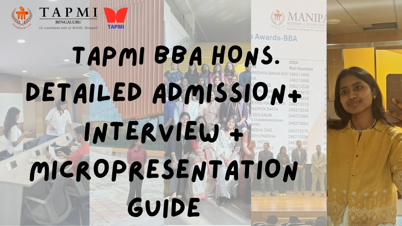 TAPMI BBA Hons. Ultimate Admission Guide (Interview + Micro-presentation) | thatsmeupasana #tapmi