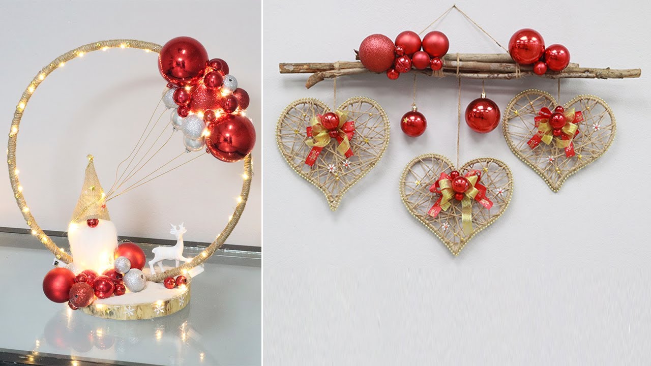 7 New Jute Craft Christmas Decorations Ideas 2022| 7 Diy Christmas