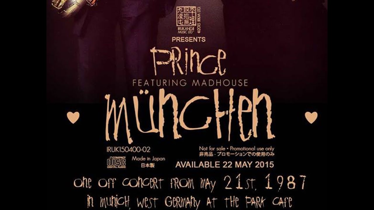 Prince with Madhouse - [1987.05.21] Munchen - Park Cafe