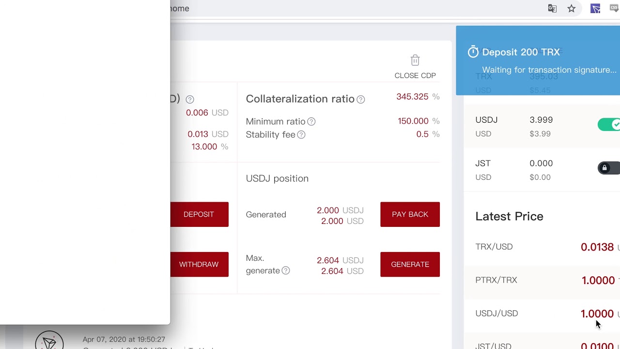 【Tutorial】Lending USDJ On JUST