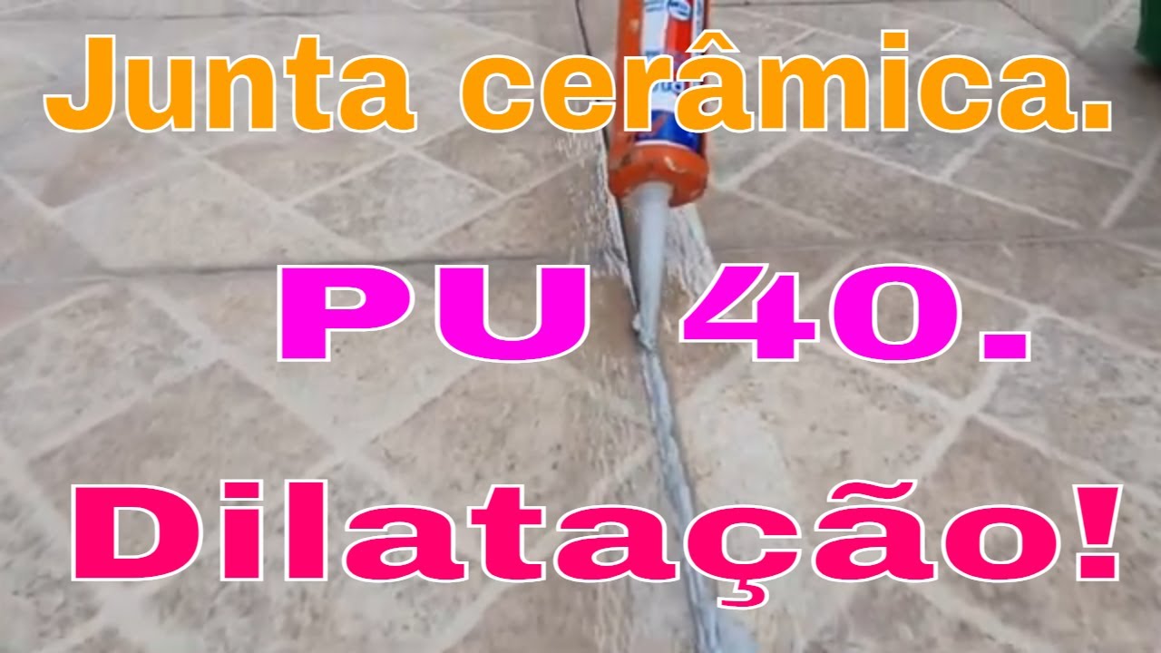 como fazer junta de dilata&ccedil;&atilde;o, PU; piso cer&acirc;mico.