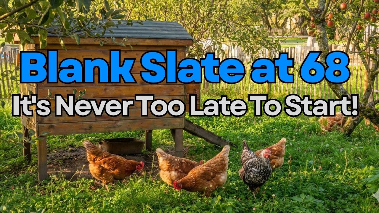 Homesteading from a blank slate at 68 YO