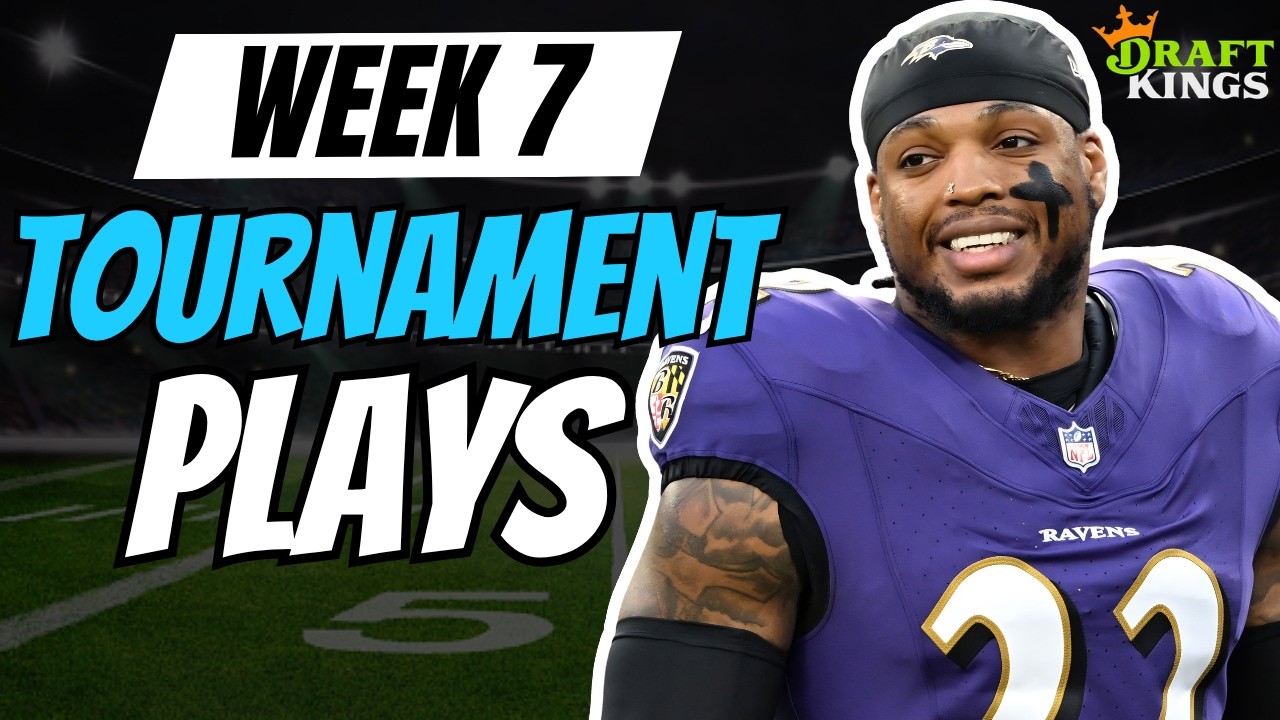 NFL Week 7 DraftKings Top Tournament Plays & Games Stacks | NFL DFS Picks