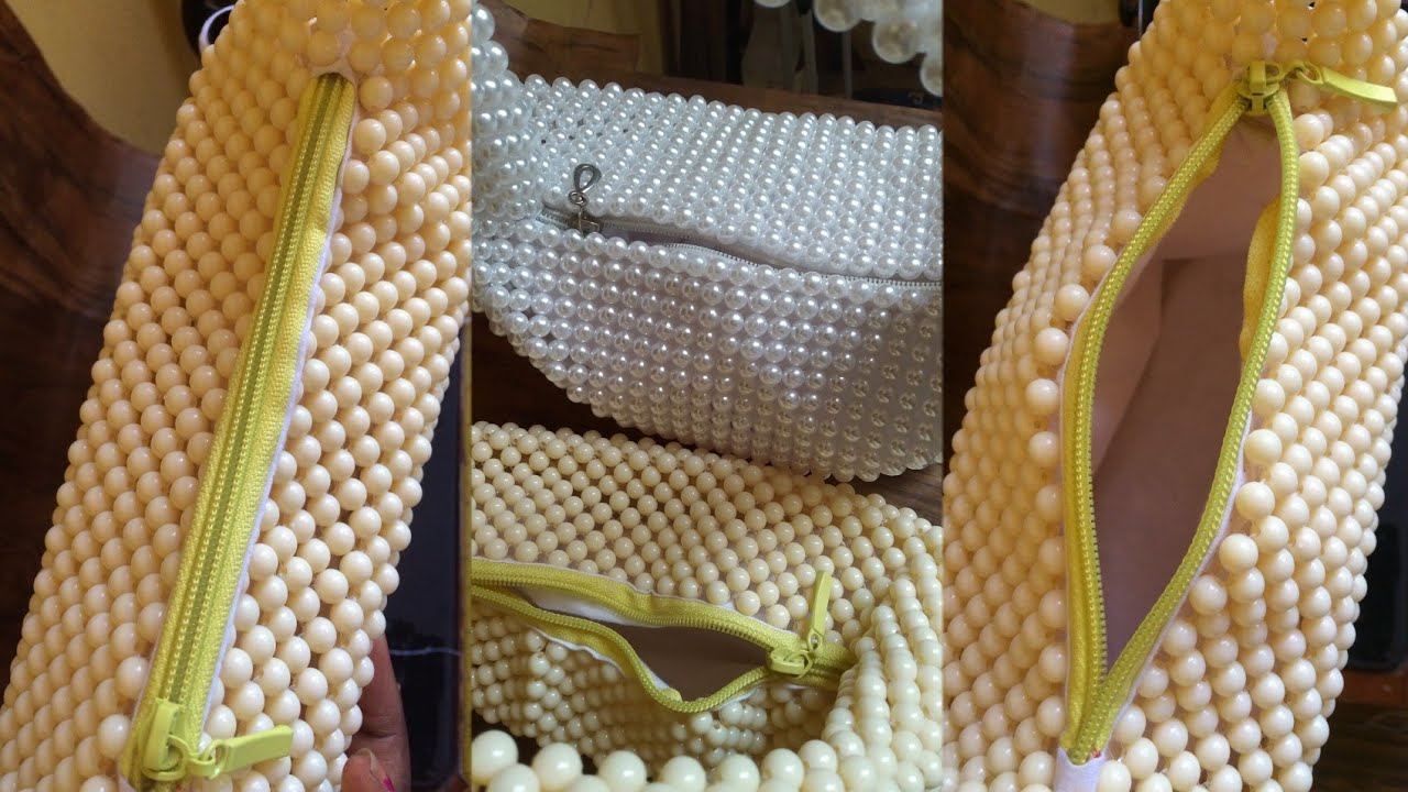 HOW TO SEW A LINEN WITH ZIPPER FOR YOUR BOTTEGA VENETA PEARL BEADED BAG // BEGINNERS FRIENDLY