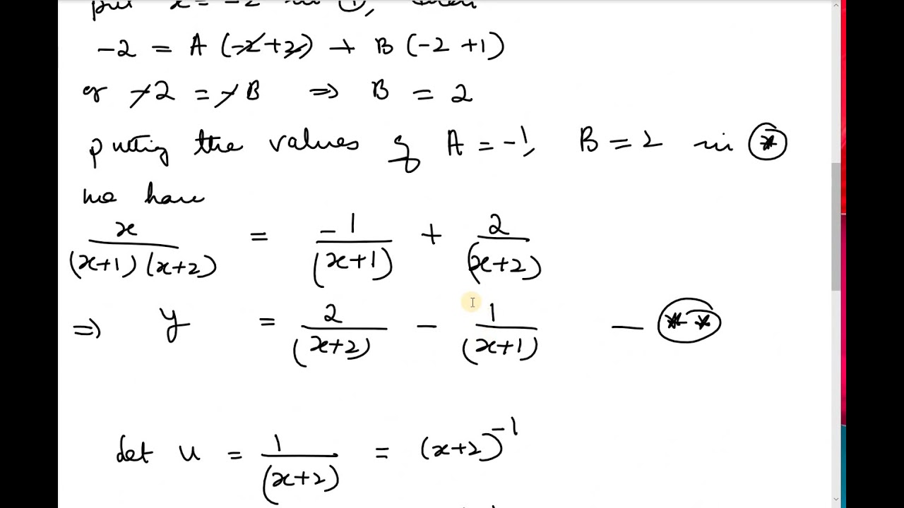 Bsc 1st sem, nth derivative by using partial fraction