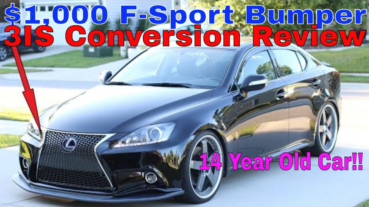 Обзор бампера для переделки Lexus IS250 IS350 2IS в 3IS F-Sport eBay 2006-2013 гг.