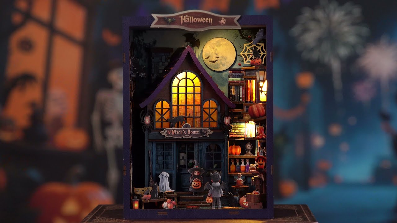 The Magical Night at the Castle - DIY Book Nook Kit Miniature Halloween Witch's House