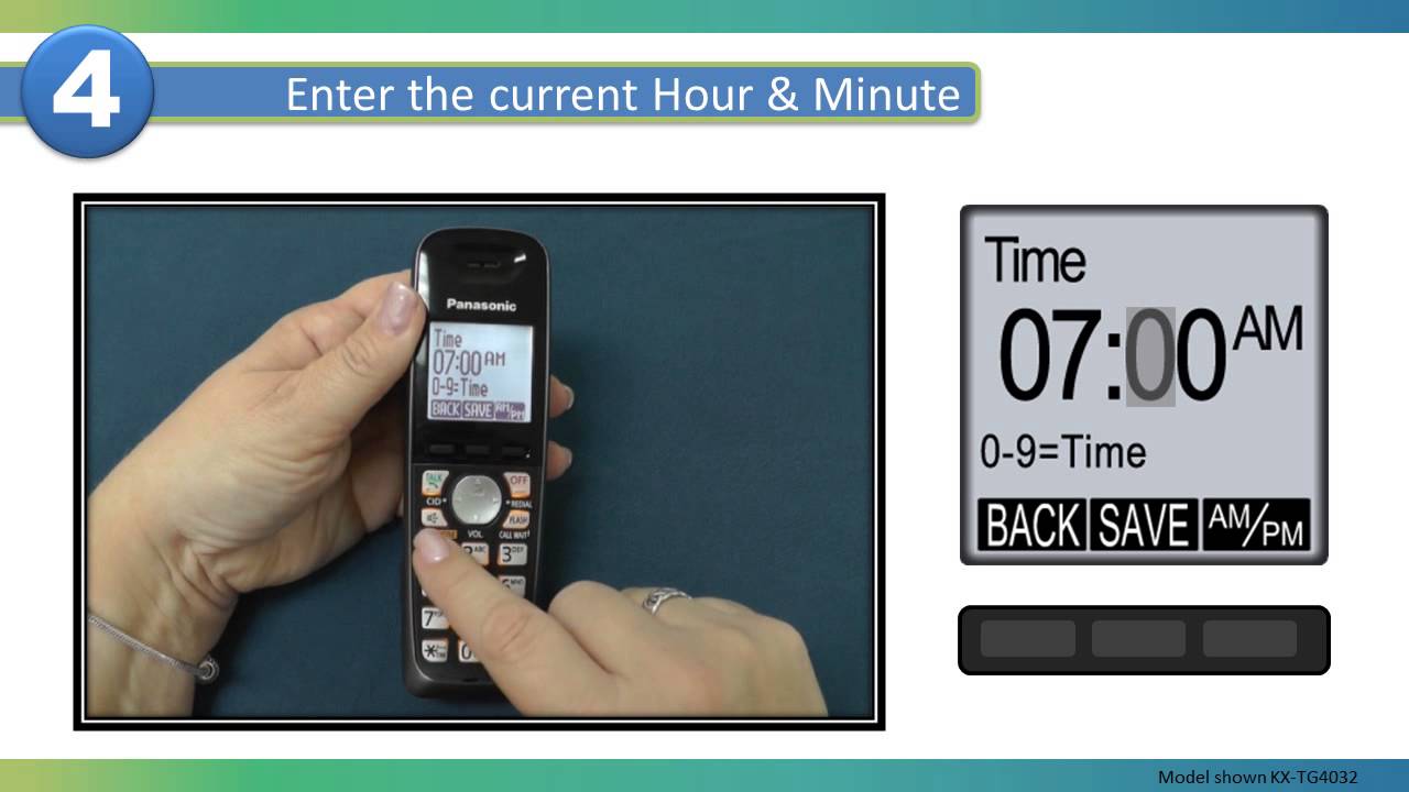 Panasonic - Telephones - Function - How to set the date and time. Models listed in Description.