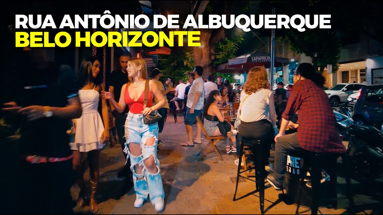 RUA ANTÔNIO DE ALBUQUERQUE | SAVASSI | NIGHTLIFE | BELO HORIZONTE-MG | NA RUA 4K