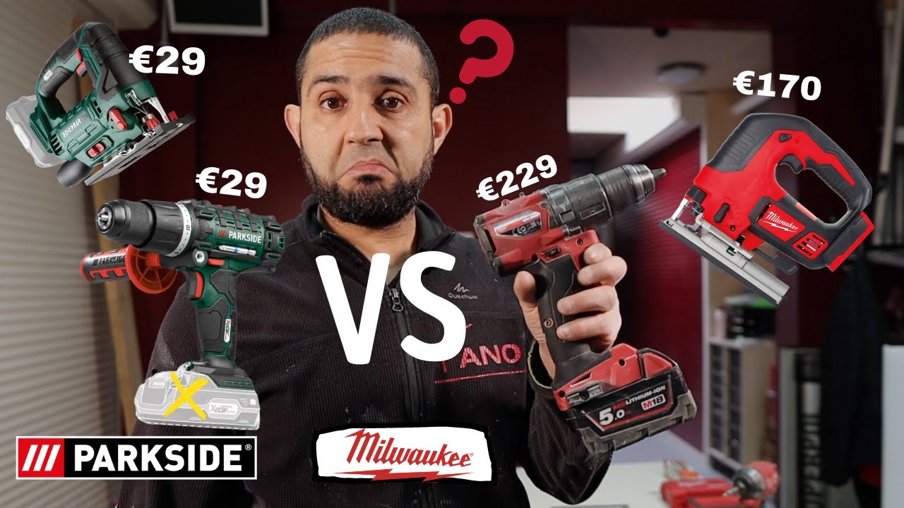 Dit heb ik niet verwacht! Milwaukee vs Parkside accu schroefmachine en accu decoupeerzaagmachine