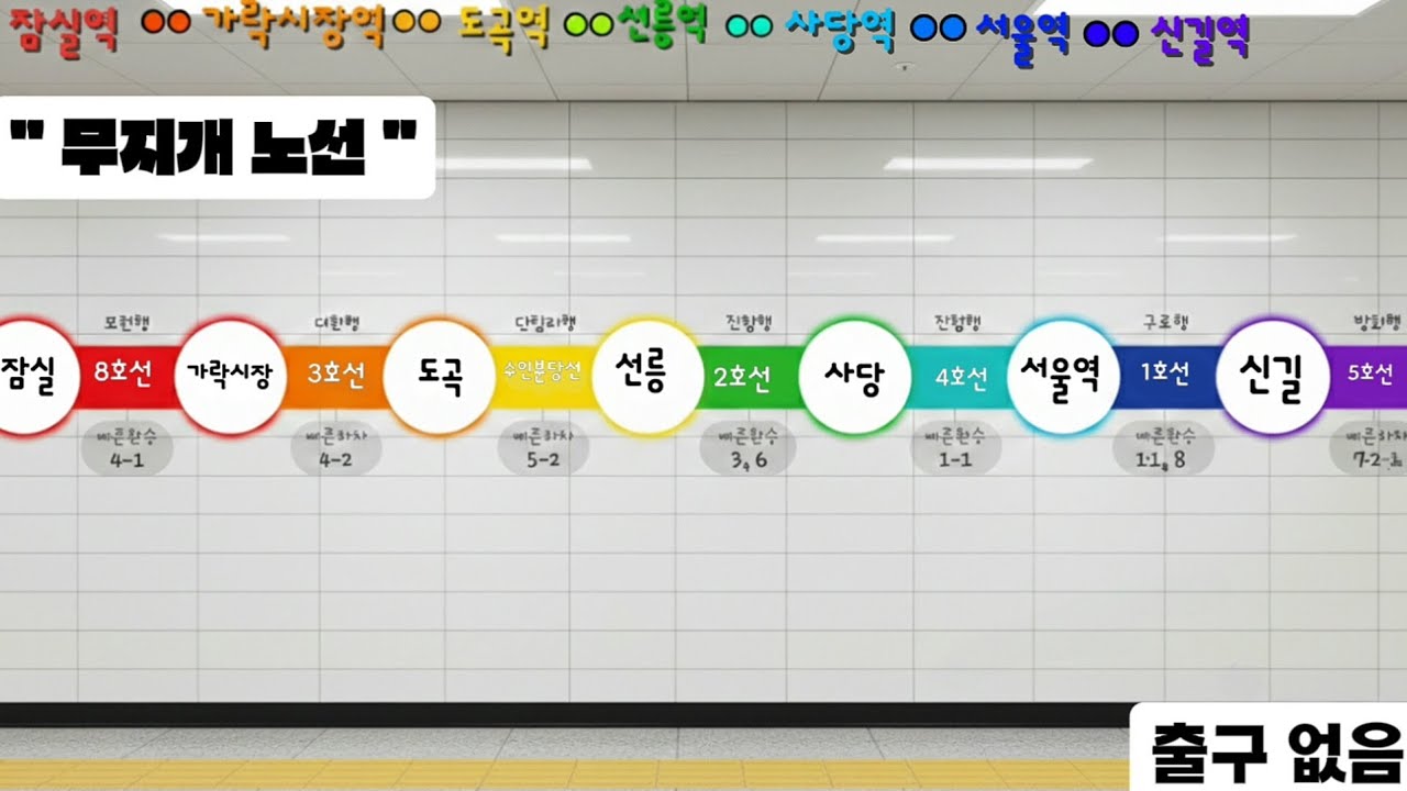 지하철 노선표 볼 때마다 해보고 싶었던 것