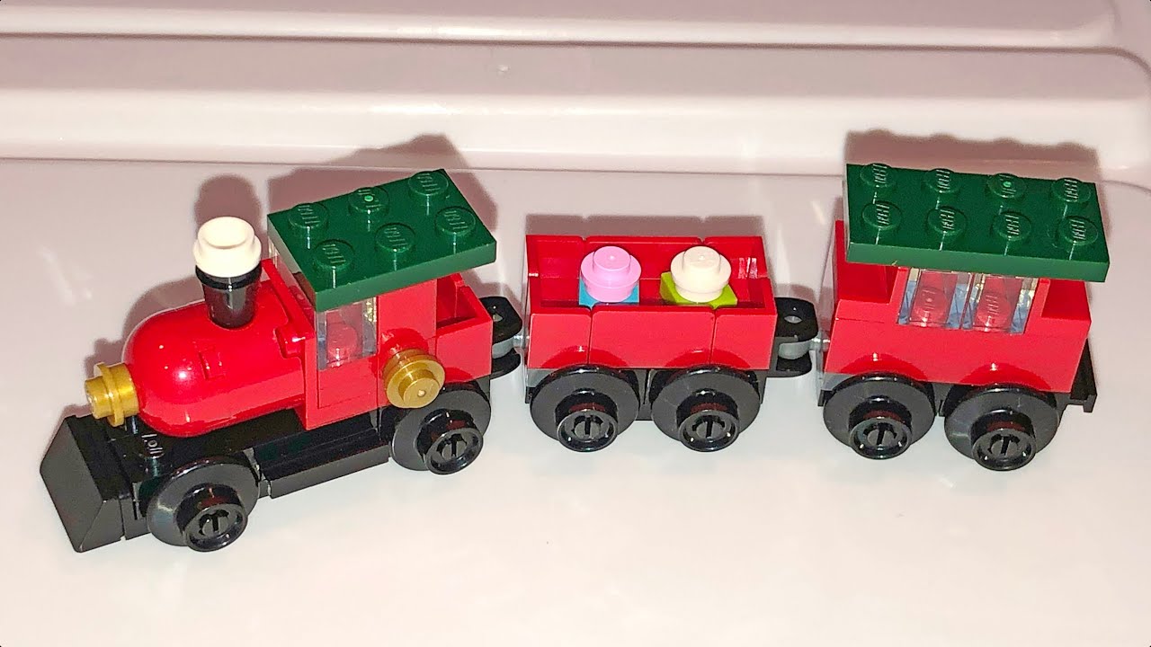 Cute Lego Creator 30543 Christmas Train 2018 Seasonal Set Quick Look / Overview / Piece Tour