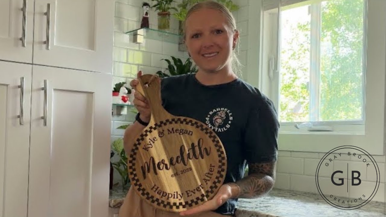 DIY Wedding Gift | Custom Wood Burned Cutting Board