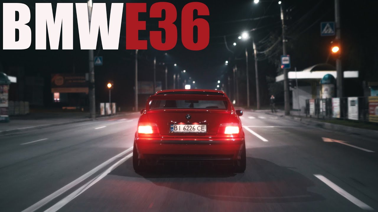 BMW e36 328i Ferrari Red | Night drive