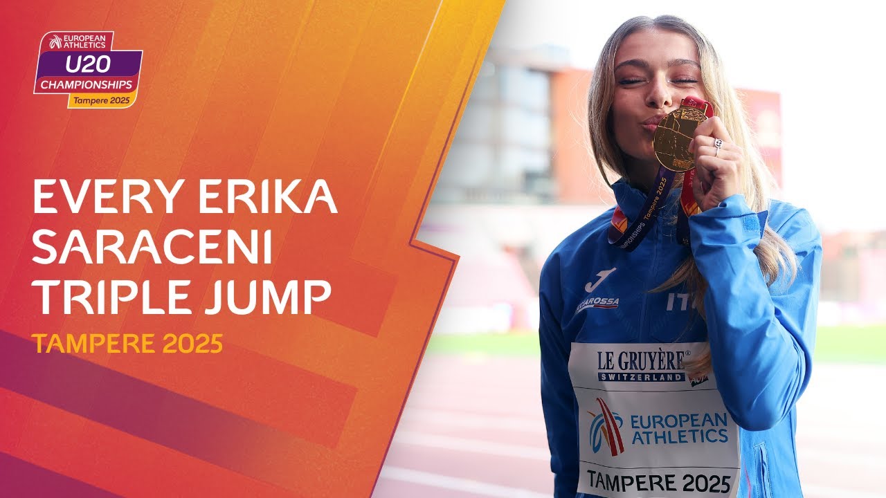 EVERY Jump from RECORD-Breaker Erika Saraceni🔥Tampere 2025