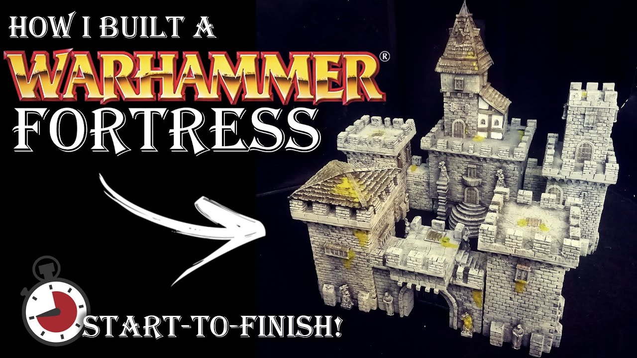 DIY WARHAMMER FORTRESS | Start-To-Finish! | Crafting Marathon