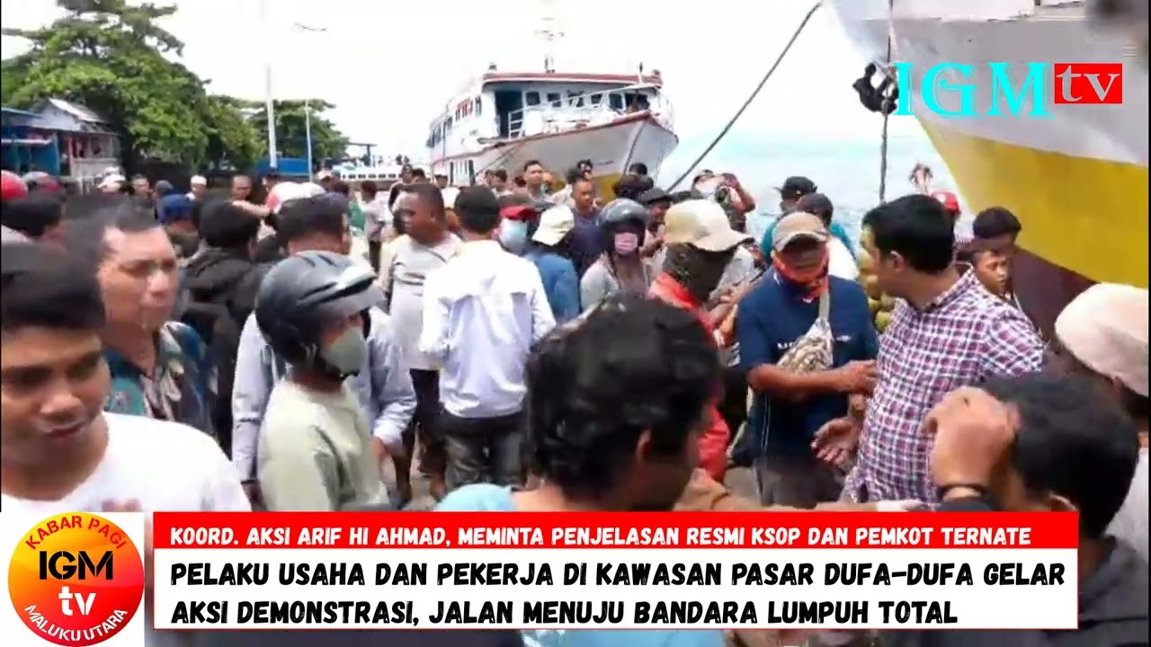 KABAR PAGI   PELAKU USAHA DI PASAR DUFA DUFA GELAR AKSI   IGM tv