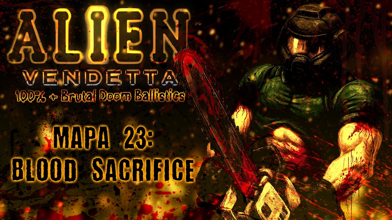 Quem ganha, um Cyberdemon ou um Baron muito pvto? - MAPA 23 100% [Alien Vendetta]