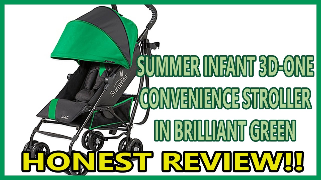 Summer Infant 3D one Convenience Stroller in Brilliant Green Review