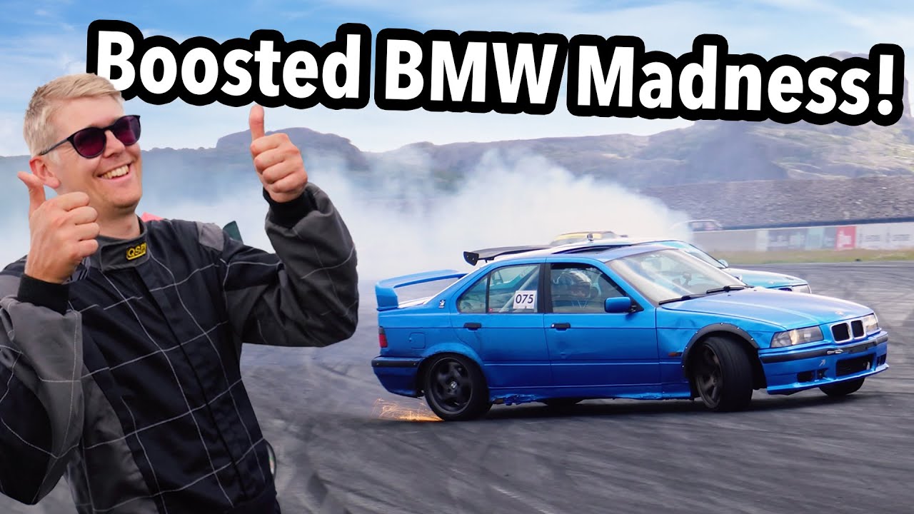 The Wildest Drifting Of My Life! Boosted E36 Tears Up the Ultimate Big Boy Track!