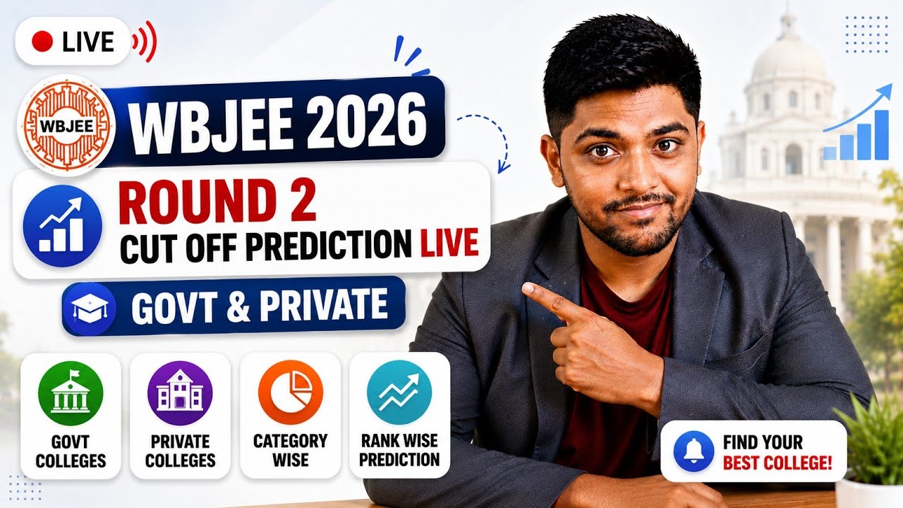 Round 2 cut offs prediction 2026 | WBJEE COUNSELLING 