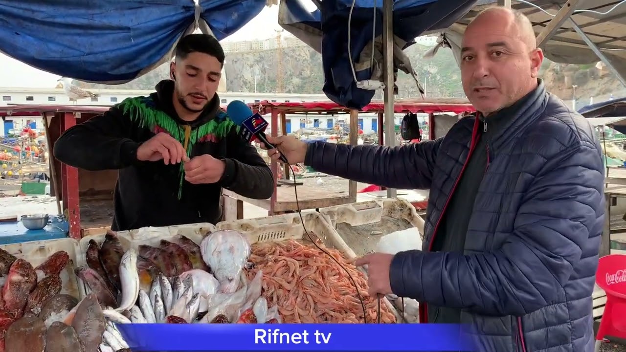 سمك الحسيمة مع تجار الميناء
