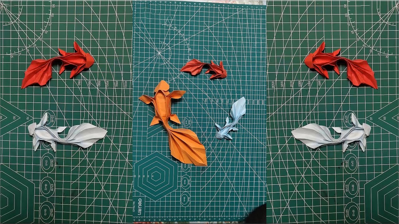 【쉬운 종이 접기-Easy Origami】How to make beautiful ORIGAMI KOI FISH (KOI CARP) - STEP BY STEP !