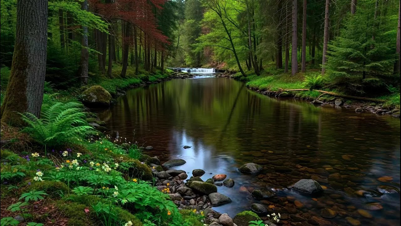 River Sound for Deep Sleep Flow White Noise with Gentle Stream Sound for Relaxation