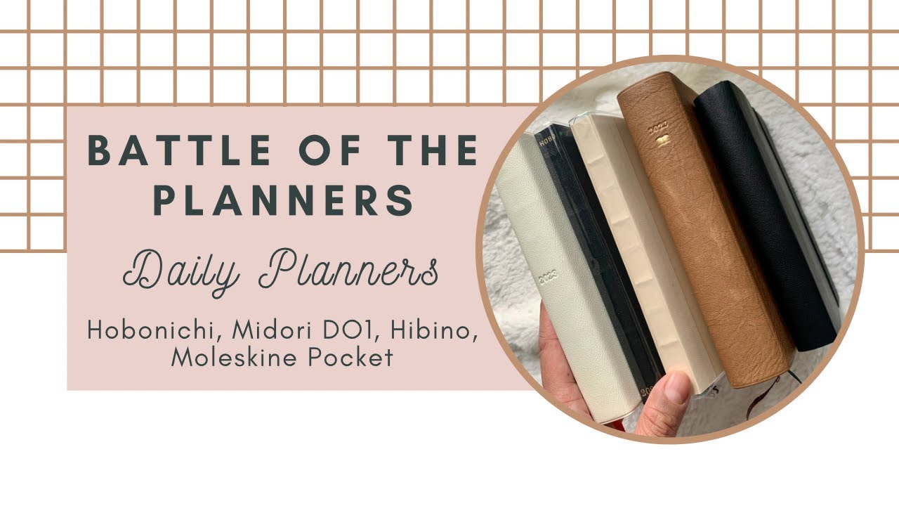 Битва планировщиков — сравнение ежедневников — Hobonichi, Hibino, Midori DO1, Moleskine Pocket