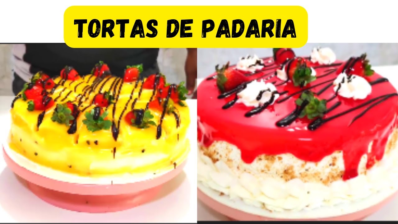 Como fazer tortas confeitadas de padaria