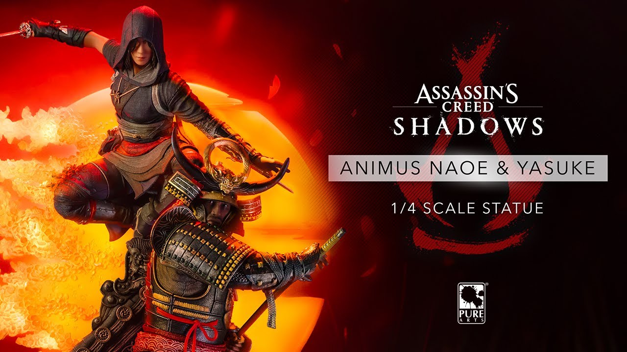The PureArts Assassin's Creed Shadows Animus Naoe & Yasuke 1/4 Scale Statue!