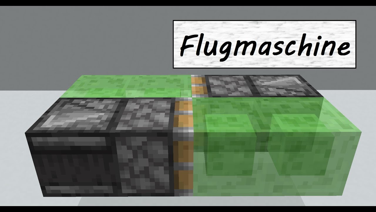 Minecraft Flugmaschine bauen