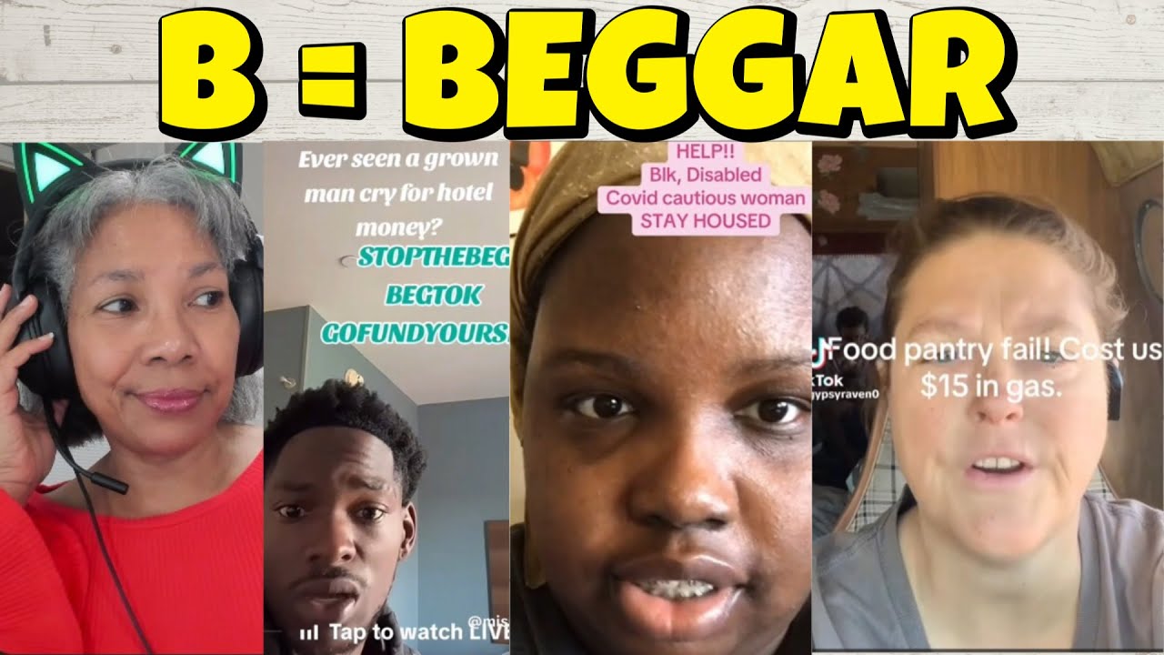 Beggars reject working harder and the free food pantry donations