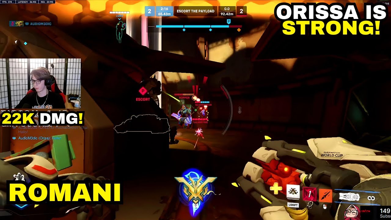 ORISSA META? ROMANI 22K DMG! | JUNKER TOWN | OVERWATCH 2 SEASON 12 TOP 500