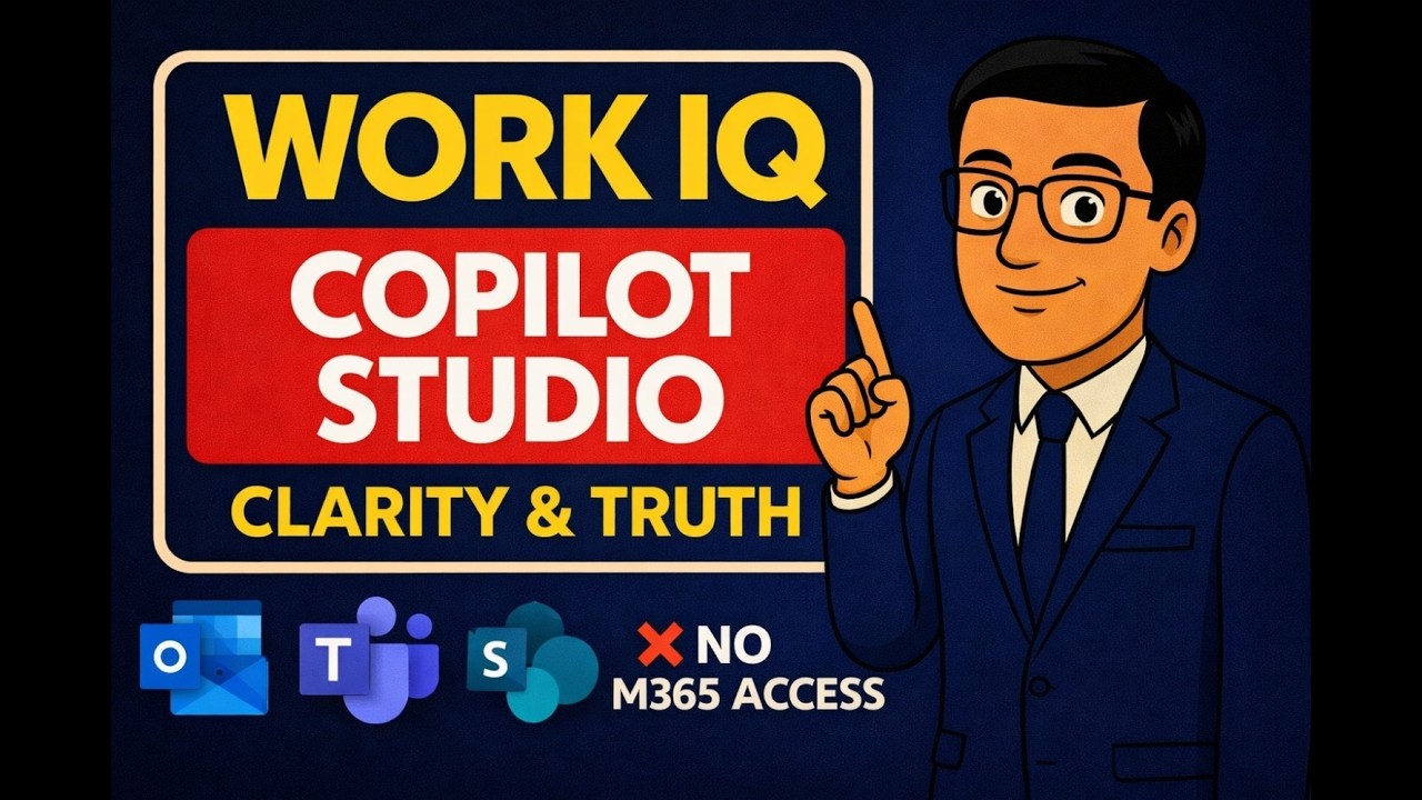 Work IQ in Copilot Studio: What It REALLY Does (And Why Your Agent Can’t Read Emails)