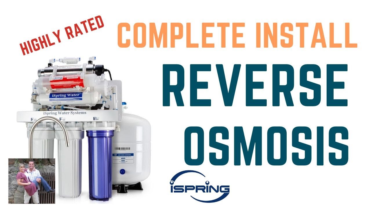 Reverse Osmosis Water Filter Complete Install iSpring RCC1UP-AK #diy #how #howto