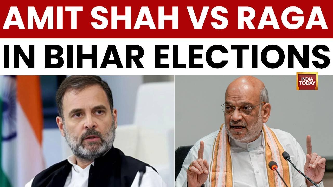 Shah's 'Infiltrator' Attack Vs Rahul's 'Vote Theft' Charge in Bihar's Final Poll Phase
