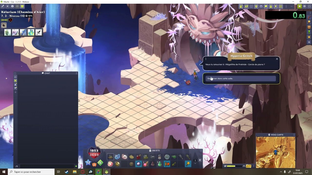 Dj Fraktale B4 Cra solo dofus 3.2 speedrun 57s