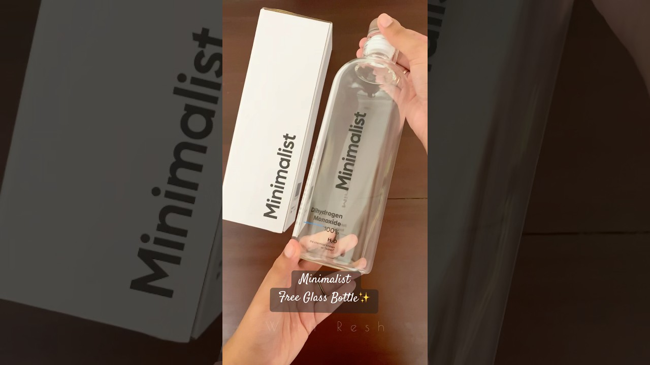 MINIMALIST GLASS WATER BOTTLE ✨FREEBIE✨